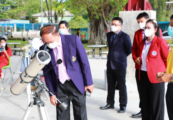 ภาพกิจกรรม   คณะวิทยาศาสตร์และเทคโนโลยี จัดกิจกรรมค่ายวิทยาศาสตร์สัญจร ปีการศึกษา 2565 ให้กับนักเรียนระดับชั้นมัธยมศึกษาตอนปลาย โรงเรียนพรานกระต่ายพิทยาคม