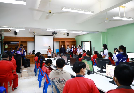 ภาพกิจกรรม   คณะวิทยาศาสตร์และเทคโนโลยี จัดกิจกรรมค่ายวิทยาศาสตร์สัญจร ปีการศึกษา 2565 ให้กับนักเรียนระดับชั้นมัธยมศึกษาตอนปลาย โรงเรียนพรานกระต่ายพิทยาคม