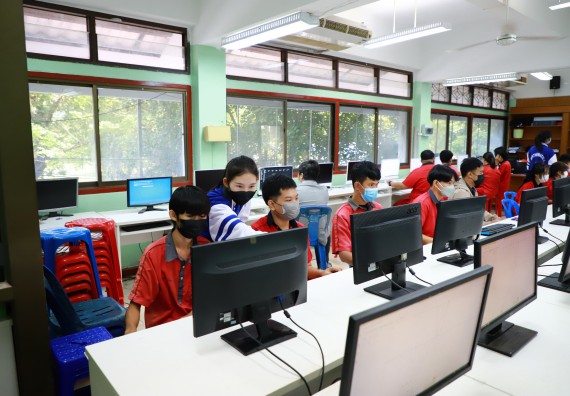 ภาพกิจกรรม   คณะวิทยาศาสตร์และเทคโนโลยี จัดกิจกรรมค่ายวิทยาศาสตร์สัญจร ปีการศึกษา 2565 ให้กับนักเรียนระดับชั้นมัธยมศึกษาตอนปลาย โรงเรียนพรานกระต่ายพิทยาคม