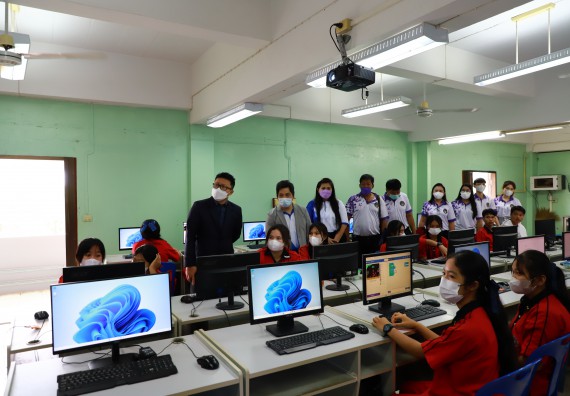 ภาพกิจกรรม   คณะวิทยาศาสตร์และเทคโนโลยี จัดกิจกรรมค่ายวิทยาศาสตร์สัญจร ปีการศึกษา 2565 ให้กับนักเรียนระดับชั้นมัธยมศึกษาตอนปลาย โรงเรียนพรานกระต่ายพิทยาคม