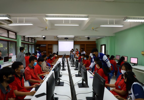 ภาพกิจกรรม   คณะวิทยาศาสตร์และเทคโนโลยี จัดกิจกรรมค่ายวิทยาศาสตร์สัญจร ปีการศึกษา 2565 ให้กับนักเรียนระดับชั้นมัธยมศึกษาตอนปลาย โรงเรียนพรานกระต่ายพิทยาคม