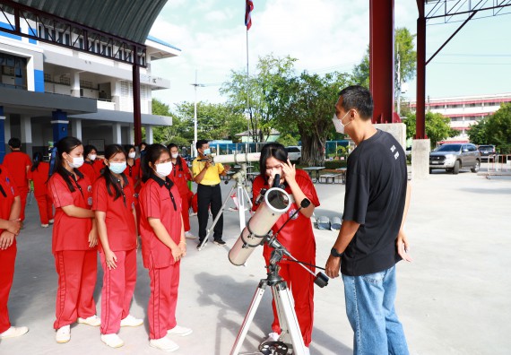 ภาพกิจกรรม   คณะวิทยาศาสตร์และเทคโนโลยี จัดกิจกรรมค่ายวิทยาศาสตร์สัญจร ปีการศึกษา 2565 ให้กับนักเรียนระดับชั้นมัธยมศึกษาตอนปลาย โรงเรียนพรานกระต่ายพิทยาคม