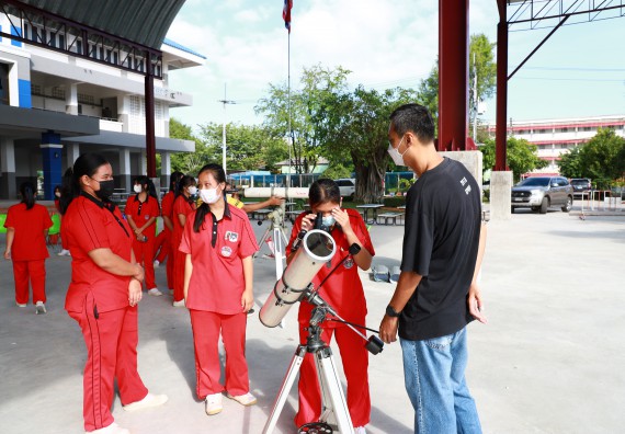 ภาพกิจกรรม   คณะวิทยาศาสตร์และเทคโนโลยี จัดกิจกรรมค่ายวิทยาศาสตร์สัญจร ปีการศึกษา 2565 ให้กับนักเรียนระดับชั้นมัธยมศึกษาตอนปลาย โรงเรียนพรานกระต่ายพิทยาคม