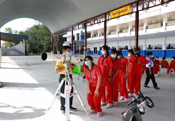 ภาพกิจกรรม   คณะวิทยาศาสตร์และเทคโนโลยี จัดกิจกรรมค่ายวิทยาศาสตร์สัญจร ปีการศึกษา 2565 ให้กับนักเรียนระดับชั้นมัธยมศึกษาตอนปลาย โรงเรียนพรานกระต่ายพิทยาคม