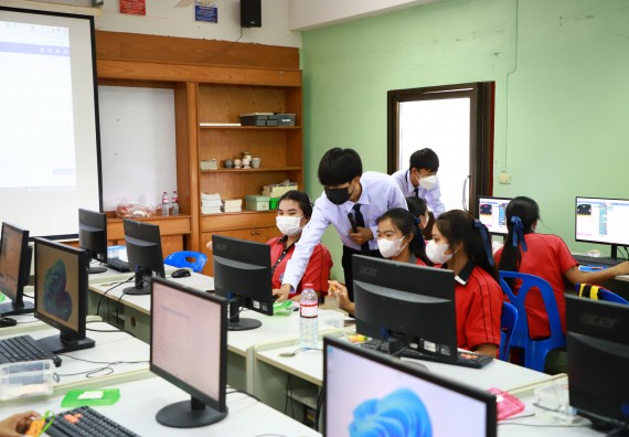 ภาพกิจกรรม   คณะวิทยาศาสตร์และเทคโนโลยี จัดกิจกรรมค่ายวิทยาศาสตร์สัญจร ปีการศึกษา 2565 ให้กับนักเรียนระดับชั้นมัธยมศึกษาตอนปลาย โรงเรียนพรานกระต่ายพิทยาคม