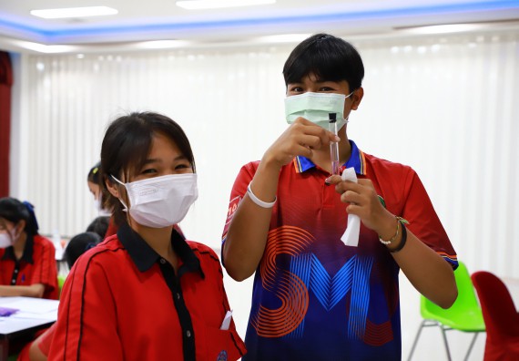 ภาพกิจกรรม   คณะวิทยาศาสตร์และเทคโนโลยี จัดกิจกรรมค่ายวิทยาศาสตร์สัญจร ปีการศึกษา 2565 ให้กับนักเรียนระดับชั้นมัธยมศึกษาตอนปลาย โรงเรียนพรานกระต่ายพิทยาคม