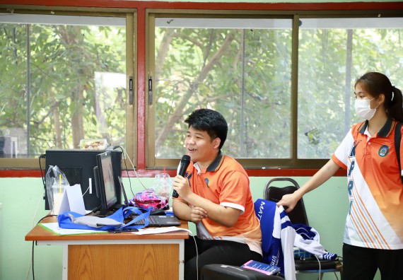 ภาพกิจกรรม   คณะวิทยาศาสตร์และเทคโนโลยี จัดกิจกรรมค่ายวิทยาศาสตร์สัญจร ปีการศึกษา 2565 ให้กับนักเรียนระดับชั้นมัธยมศึกษาตอนปลาย โรงเรียนพรานกระต่ายพิทยาคม