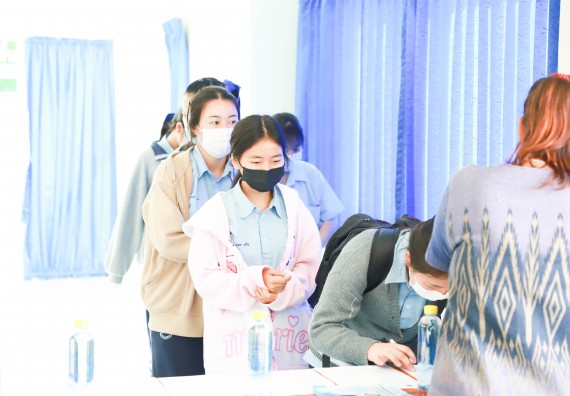 ภาพกิจกรรม  คณะวิทยาศาสตร์และเทคโนโลยี จัดกิจกรรมแนะแนวการศึกษา ให้กับนักเรียนระดับชั้นมัธยมศึกษาปีที่ 6 โรงเรียนพบพระวิทยา