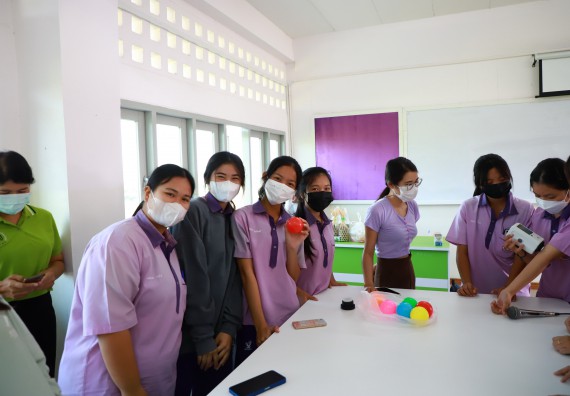 ภาพกิจกรรม  คณะวิทยาศาสตร์และเทคโนโลยี จัดกิจกรรมค่ายวิทยาศาสตร์สัญจร ปีการศึกษา 2565  โรงเรียนคลองขลุงราษฎร์รังสรรค์