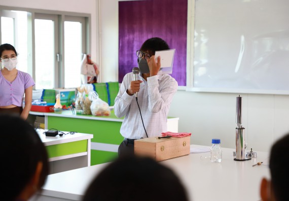 ภาพกิจกรรม  คณะวิทยาศาสตร์และเทคโนโลยี จัดกิจกรรมค่ายวิทยาศาสตร์สัญจร ปีการศึกษา 2565  โรงเรียนคลองขลุงราษฎร์รังสรรค์