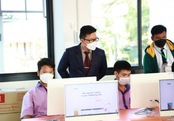 ภาพกิจกรรม  คณะวิทยาศาสตร์และเทคโนโลยี จัดกิจกรรมค่ายวิทยาศาสตร์สัญจร ปีการศึกษา 2565  โรงเรียนคลองขลุงราษฎร์รังสรรค์