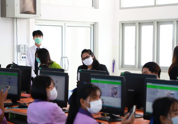 ภาพกิจกรรม  คณะวิทยาศาสตร์และเทคโนโลยี จัดกิจกรรมค่ายวิทยาศาสตร์สัญจร ปีการศึกษา 2565  โรงเรียนคลองขลุงราษฎร์รังสรรค์