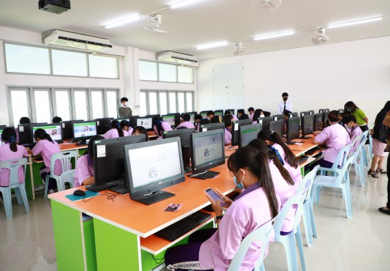 ภาพกิจกรรม  คณะวิทยาศาสตร์และเทคโนโลยี จัดกิจกรรมค่ายวิทยาศาสตร์สัญจร ปีการศึกษา 2565  โรงเรียนคลองขลุงราษฎร์รังสรรค์