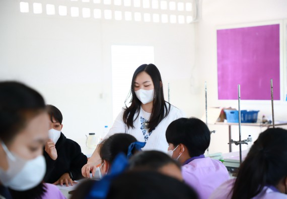 ภาพกิจกรรม  คณะวิทยาศาสตร์และเทคโนโลยี จัดกิจกรรมค่ายวิทยาศาสตร์สัญจร ปีการศึกษา 2565  โรงเรียนคลองขลุงราษฎร์รังสรรค์