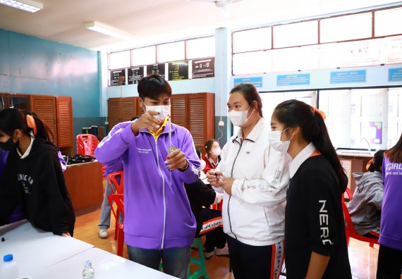 ภาพกิจกรรม  คณะวิทยาศาสตร์และเทคโนโลยี จัดกิจกรรมค่ายวิทยาศาสตร์สัญจร ปีการศึกษา 2565  โรงเรียนปางศิลาทองศึกษา