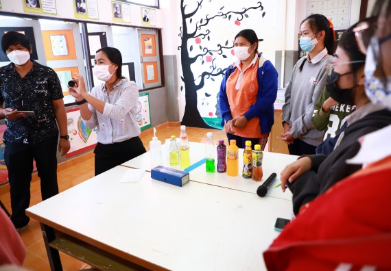 ภาพกิจกรรม  คณะวิทยาศาสตร์และเทคโนโลยี จัดกิจกรรมค่ายวิทยาศาสตร์สัญจร ปีการศึกษา 2565  โรงเรียนปางศิลาทองศึกษา