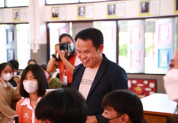 ภาพกิจกรรม  คณะวิทยาศาสตร์และเทคโนโลยี จัดกิจกรรมค่ายวิทยาศาสตร์สัญจร ปีการศึกษา 2565  โรงเรียนปางศิลาทองศึกษา