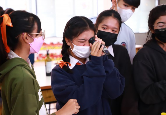 ภาพกิจกรรม  คณะวิทยาศาสตร์และเทคโนโลยี จัดกิจกรรมค่ายวิทยาศาสตร์สัญจร ปีการศึกษา 2565  โรงเรียนปางศิลาทองศึกษา