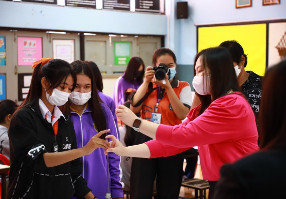 ภาพกิจกรรม  คณะวิทยาศาสตร์และเทคโนโลยี จัดกิจกรรมค่ายวิทยาศาสตร์สัญจร ปีการศึกษา 2565  โรงเรียนปางศิลาทองศึกษา