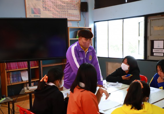 ภาพกิจกรรม  คณะวิทยาศาสตร์และเทคโนโลยี จัดกิจกรรมค่ายวิทยาศาสตร์สัญจร ปีการศึกษา 2565  โรงเรียนปางศิลาทองศึกษา