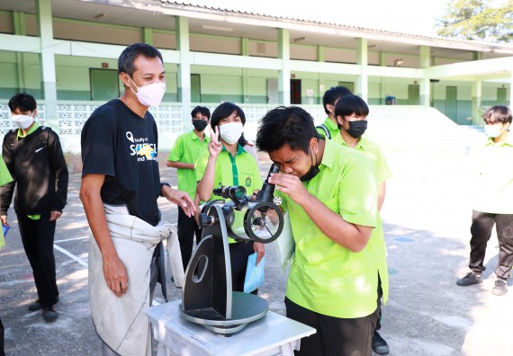 ภาพกิจกรรม  คณะวิทยาศาสตร์และเทคโนโลยี จัดกิจกรรมค่ายวิทยาศาสตร์สัญจร  โรงเรียนหนองกองพิทยาคม