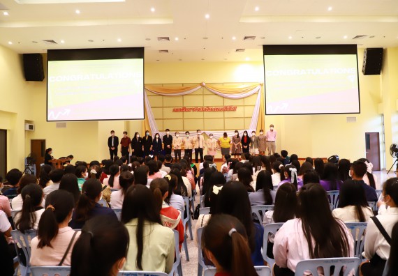 ภาพกิจกรรม  บรรยากาศการฝึกซ้อมพระราชทานปริญญาบัตรประจำปี 2565 กลุ่มย่อย คณะวิทยาศาสตร์และเทคโนโลยีมหาวิทยาลัยราชภัฎกำแพงเพชร