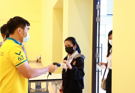 ภาพกิจกรรม  บรรยากาศการฝึกซ้อมพระราชทานปริญญาบัตรประจำปี 2565 กลุ่มย่อย คณะวิทยาศาสตร์และเทคโนโลยีมหาวิทยาลัยราชภัฎกำแพงเพชร