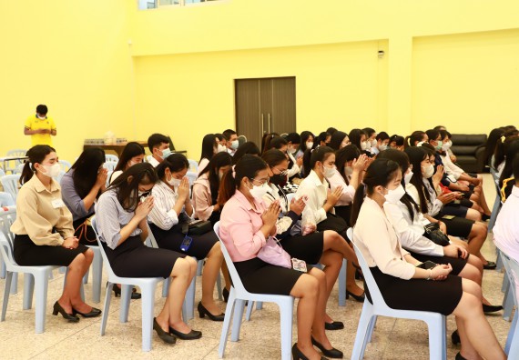 ภาพกิจกรรม  บรรยากาศการฝึกซ้อมพระราชทานปริญญาบัตรประจำปี 2565 กลุ่มย่อย คณะวิทยาศาสตร์และเทคโนโลยีมหาวิทยาลัยราชภัฎกำแพงเพชร