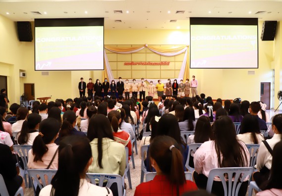 ภาพกิจกรรม  บรรยากาศการฝึกซ้อมพระราชทานปริญญาบัตรประจำปี 2565 กลุ่มย่อย คณะวิทยาศาสตร์และเทคโนโลยีมหาวิทยาลัยราชภัฎกำแพงเพชร