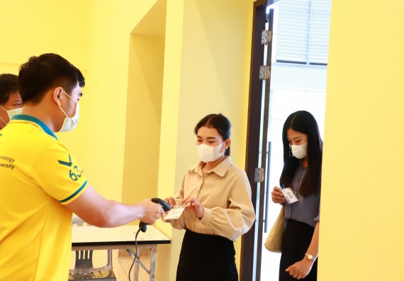 ภาพกิจกรรม  บรรยากาศการฝึกซ้อมพระราชทานปริญญาบัตรประจำปี 2565 กลุ่มย่อย คณะวิทยาศาสตร์และเทคโนโลยีมหาวิทยาลัยราชภัฎกำแพงเพชร