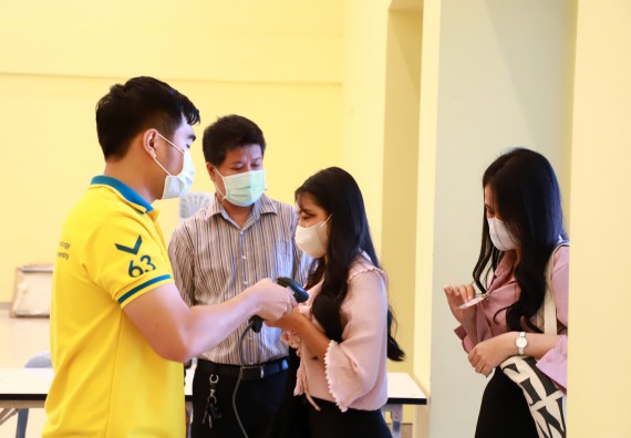 ภาพกิจกรรม  บรรยากาศการฝึกซ้อมพระราชทานปริญญาบัตรประจำปี 2565 กลุ่มย่อย คณะวิทยาศาสตร์และเทคโนโลยีมหาวิทยาลัยราชภัฎกำแพงเพชร