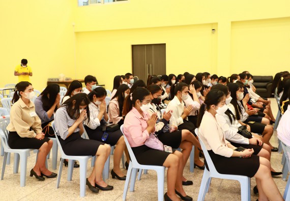 ภาพกิจกรรม  บรรยากาศการฝึกซ้อมพระราชทานปริญญาบัตรประจำปี 2565 กลุ่มย่อย คณะวิทยาศาสตร์และเทคโนโลยีมหาวิทยาลัยราชภัฎกำแพงเพชร