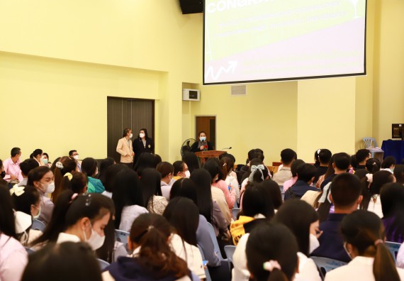 ภาพกิจกรรม  บรรยากาศการฝึกซ้อมพระราชทานปริญญาบัตรประจำปี 2565 กลุ่มย่อย คณะวิทยาศาสตร์และเทคโนโลยีมหาวิทยาลัยราชภัฎกำแพงเพชร