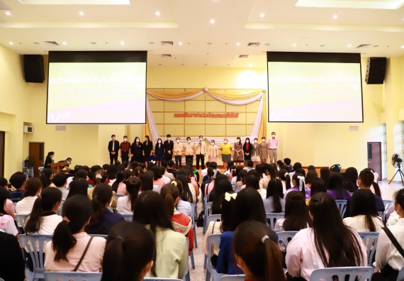 ภาพกิจกรรม  บรรยากาศการฝึกซ้อมพระราชทานปริญญาบัตรประจำปี 2565 กลุ่มย่อย คณะวิทยาศาสตร์และเทคโนโลยีมหาวิทยาลัยราชภัฎกำแพงเพชร