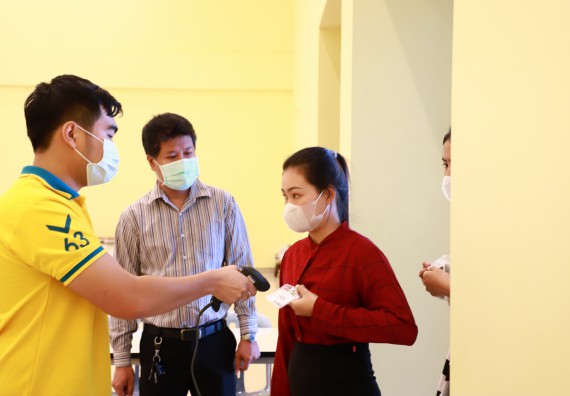 ภาพกิจกรรม  บรรยากาศการฝึกซ้อมพระราชทานปริญญาบัตรประจำปี 2565 กลุ่มย่อย คณะวิทยาศาสตร์และเทคโนโลยีมหาวิทยาลัยราชภัฎกำแพงเพชร