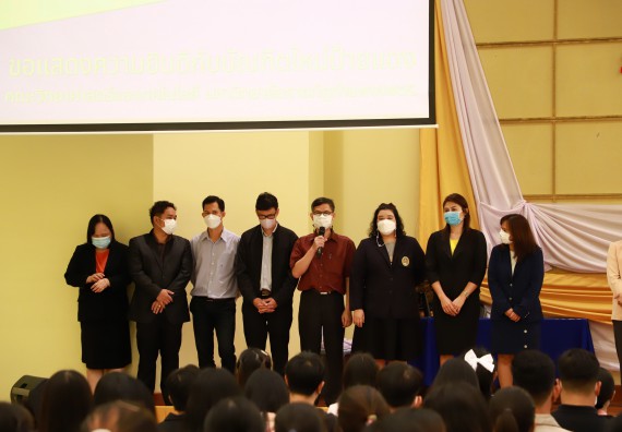 ภาพกิจกรรม  บรรยากาศการฝึกซ้อมพระราชทานปริญญาบัตรประจำปี 2565 กลุ่มย่อย คณะวิทยาศาสตร์และเทคโนโลยีมหาวิทยาลัยราชภัฎกำแพงเพชร