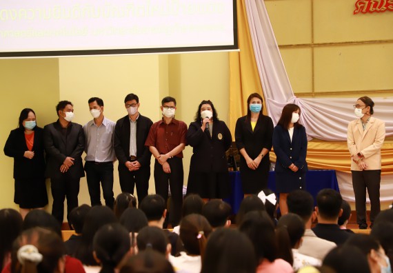 ภาพกิจกรรม  บรรยากาศการฝึกซ้อมพระราชทานปริญญาบัตรประจำปี 2565 กลุ่มย่อย คณะวิทยาศาสตร์และเทคโนโลยีมหาวิทยาลัยราชภัฎกำแพงเพชร