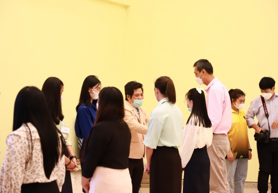 ภาพกิจกรรม  บรรยากาศการฝึกซ้อมพระราชทานปริญญาบัตรประจำปี 2565 กลุ่มย่อย คณะวิทยาศาสตร์และเทคโนโลยีมหาวิทยาลัยราชภัฎกำแพงเพชร