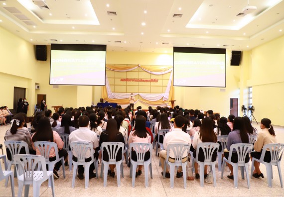 ภาพกิจกรรม  บรรยากาศการฝึกซ้อมพระราชทานปริญญาบัตรประจำปี 2565 กลุ่มย่อย คณะวิทยาศาสตร์และเทคโนโลยีมหาวิทยาลัยราชภัฎกำแพงเพชร