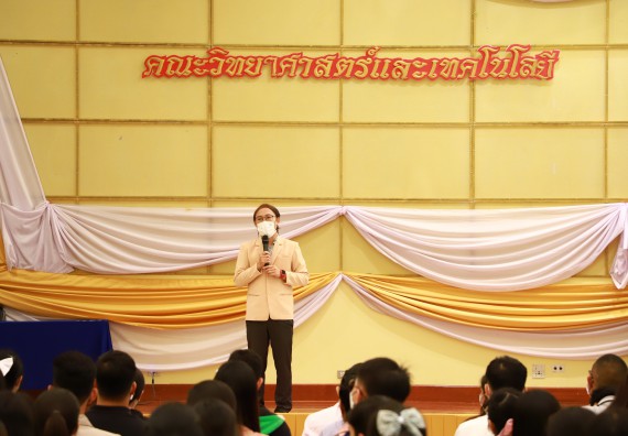 ภาพกิจกรรม  บรรยากาศการฝึกซ้อมพระราชทานปริญญาบัตรประจำปี 2565 กลุ่มย่อย คณะวิทยาศาสตร์และเทคโนโลยีมหาวิทยาลัยราชภัฎกำแพงเพชร