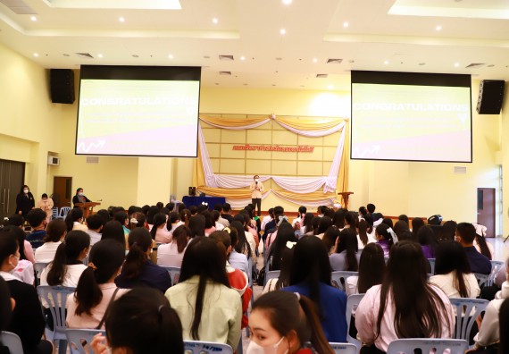 ภาพกิจกรรม  บรรยากาศการฝึกซ้อมพระราชทานปริญญาบัตรประจำปี 2565 กลุ่มย่อย คณะวิทยาศาสตร์และเทคโนโลยีมหาวิทยาลัยราชภัฎกำแพงเพชร