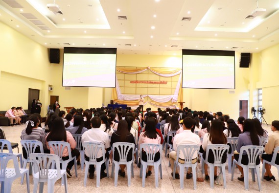 ภาพกิจกรรม  บรรยากาศการฝึกซ้อมพระราชทานปริญญาบัตรประจำปี 2565 กลุ่มย่อย คณะวิทยาศาสตร์และเทคโนโลยีมหาวิทยาลัยราชภัฎกำแพงเพชร