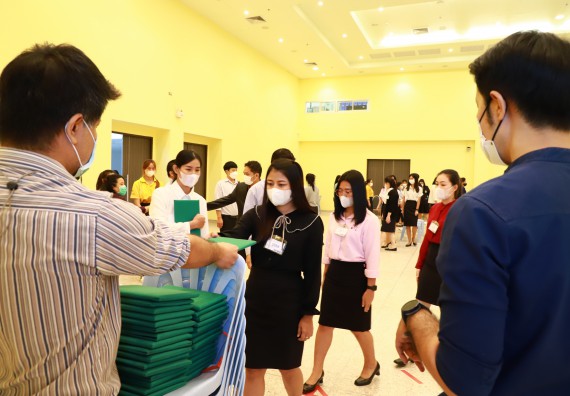 ภาพกิจกรรม  บรรยากาศการฝึกซ้อมพระราชทานปริญญาบัตรประจำปี 2565 กลุ่มย่อย คณะวิทยาศาสตร์และเทคโนโลยีมหาวิทยาลัยราชภัฎกำแพงเพชร