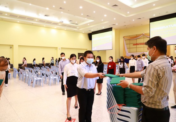 ภาพกิจกรรม  บรรยากาศการฝึกซ้อมพระราชทานปริญญาบัตรประจำปี 2565 กลุ่มย่อย คณะวิทยาศาสตร์และเทคโนโลยีมหาวิทยาลัยราชภัฎกำแพงเพชร