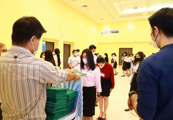 ภาพกิจกรรม  บรรยากาศการฝึกซ้อมพระราชทานปริญญาบัตรประจำปี 2565 กลุ่มย่อย คณะวิทยาศาสตร์และเทคโนโลยีมหาวิทยาลัยราชภัฎกำแพงเพชร