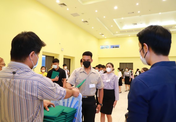 ภาพกิจกรรม  บรรยากาศการฝึกซ้อมพระราชทานปริญญาบัตรประจำปี 2565 กลุ่มย่อย คณะวิทยาศาสตร์และเทคโนโลยีมหาวิทยาลัยราชภัฎกำแพงเพชร