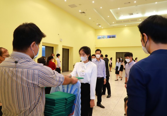 ภาพกิจกรรม  บรรยากาศการฝึกซ้อมพระราชทานปริญญาบัตรประจำปี 2565 กลุ่มย่อย คณะวิทยาศาสตร์และเทคโนโลยีมหาวิทยาลัยราชภัฎกำแพงเพชร