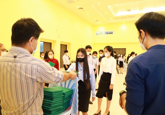 ภาพกิจกรรม  บรรยากาศการฝึกซ้อมพระราชทานปริญญาบัตรประจำปี 2565 กลุ่มย่อย คณะวิทยาศาสตร์และเทคโนโลยีมหาวิทยาลัยราชภัฎกำแพงเพชร