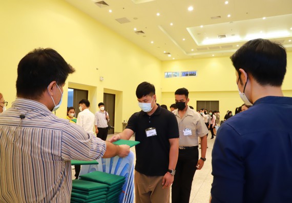 ภาพกิจกรรม  บรรยากาศการฝึกซ้อมพระราชทานปริญญาบัตรประจำปี 2565 กลุ่มย่อย คณะวิทยาศาสตร์และเทคโนโลยีมหาวิทยาลัยราชภัฎกำแพงเพชร