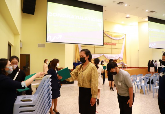 ภาพกิจกรรม  บรรยากาศการฝึกซ้อมพระราชทานปริญญาบัตรประจำปี 2565 กลุ่มย่อย คณะวิทยาศาสตร์และเทคโนโลยีมหาวิทยาลัยราชภัฎกำแพงเพชร